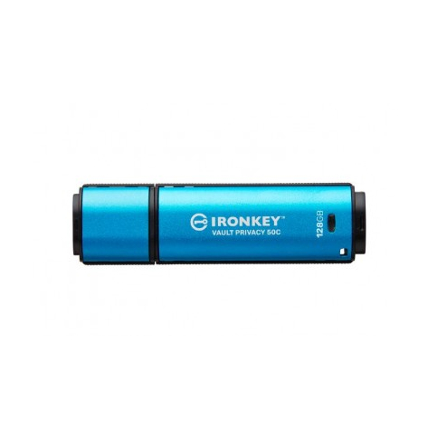 Pamięć USB KINGSTON 128GB USB-C IronKey Vault Privacy 50C AES-256 Encrypted FIPS 197