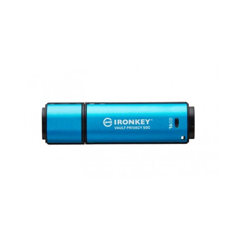 Pamięć USB KINGSTON 16GB USB-C IronKey Vault Privacy 50C AES-256 Encrypted FIPS 197
