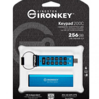 Pamięć USB KINGSTON 256GB USB-C IronKey Keypad 200C FIPS 140-3 Lvl 3 Pending AES-256