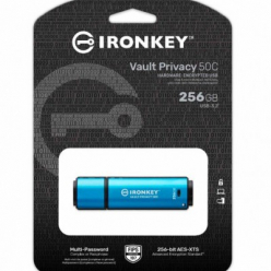 Pamięć KINGSTON 256GB USB-C IronKey Vault Privacy 50C AES-256 Encrypted FIPS 197