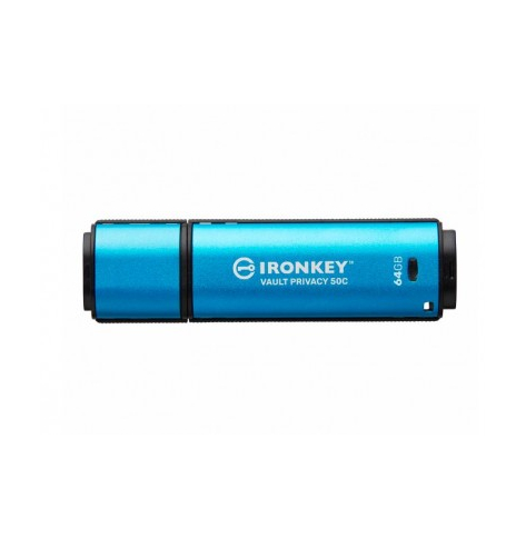 Pamięć USB KINGSTON 64GB USB-C IronKey Vault Privacy 50C AES-256 Encrypted FIPS 197