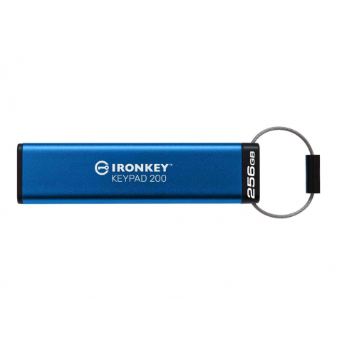 Pamięć USB KINGSTON 256GB IronKey Keypad 200 FIPS 140-3 Lvl 3 Pending AES-256 Encrypted