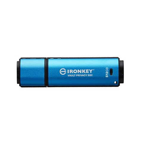 Pamięć USB KINGSTON 512GB USB-C IronKey Vault Privacy 50C AES-256 Encrypted FIPS 197