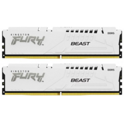 Pamięć KINGSTON FURY Beast 64GB DIMM DDR5 6000MT/s DDR5 CL40 Kit of 2 White XMP