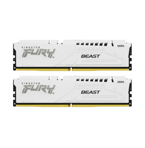 Pamięć KINGSTON FURY Beast 64GB DIMM DDR5 6000MT/s DDR5 CL40 Kit of 2 White XMP