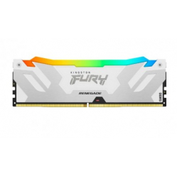 Pamięć KINGSTON FURY Renegade 16GB DIMM DDR5 6000MT/s DDR5 CL32 RGB White XMP