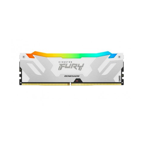 Pamięć KINGSTON FURY Renegade 16GB DIMM DDR5 6000MT/s DDR5 CL32 RGB White XMP