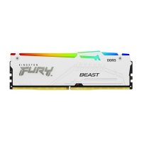Pamięć KINGSTON FURY Beast 64GB DIMM 6000MT/s DDR5 CL36 Kit of 2 White RGB EXPO