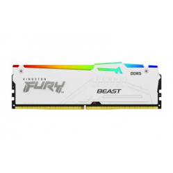 Pamięć KINGSTON FURY Beast 64GB DIMM 6000MT/s DDR5 CL36 Kit of 2 White RGB EXPO