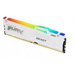 Pamięć KINGSTON FURY Beast 32GB DIMM 5600MT/s DDR5 CL36 Kit of 2 White RGB EXPO