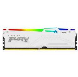 Pamięć KINGSTON FURY Beast 64GB 6000MT/s DDR5 CL40 DIMM Kit of 4 White RGB XMP