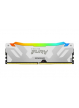 Pamięć KINGSTON FURY Renegade 32GB DIMM DDR5 6400MT/s DDR5 CL32 Kit of 2 RGB White XMP