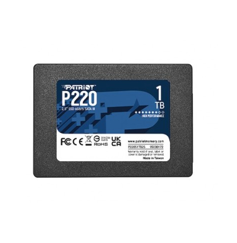 Dysk PATRIOT P220 SATA 3 1TB SSD 550/500MB/s