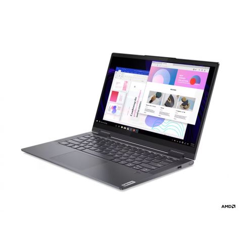 Laptop Lenovo Yoga 7 14ACN6 Ryzen 5 5600U 14 FHD IPS 8GB 512GB SSD AMD Win11 Slate Grey
