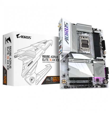 GIGABYTE B650E A ELITE X ICE AM5 4xDDR5 4xSATA 3xM.2