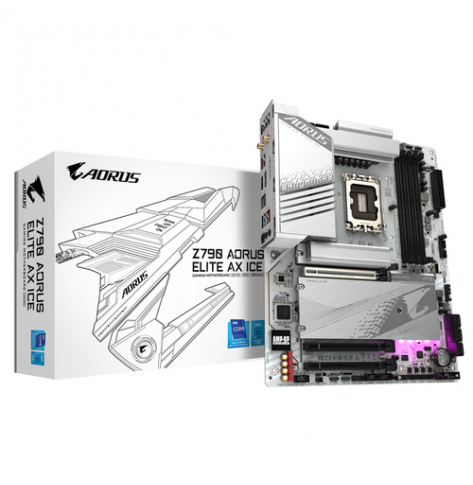 Płyta główna GIGABYTE Z790 A ELITE AX ICE LGA1700 4xDDR5 ATX MB 4xSATA 4xM.2