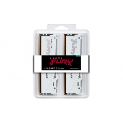 Pamięć KINGSTON 32GB 6400MTs DDR5 CL32 DIMM zestaw FURY Beast White RGB EXPO