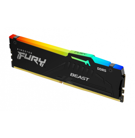 Pamięć KINGSTON 16GB 6000MTs DDR5 CL30 DIMM FURY Beast RGB XMP