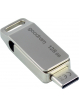 GOODRAM 128GB PENDRIVE USB 3.2 Gen.1 oraz USB-C OTG Silver ODA3-1280S0R11