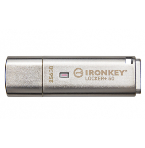 KINGSTON 256GB IronKey Locker Plus 50 AES Encryption USBtoCloud