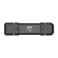 Dysk zewnętrzny SILICON POWER DS72 1TB USB-A USB-C 1050-850 MB-s Czarny