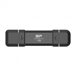 Dysk zewnętrzny SILICON POWER DS72 1TB USB-A USB-C 1050-850 MB-s Czarny