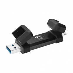 SILICON POWER DS72 1TB USB-A USB-C 1050-850 MB-s Czarny