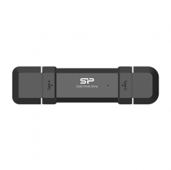 Dysk zewnętrzny SILICON POWER DS72 500GB USB-A USB-C 1050-850 MB-s Czarny