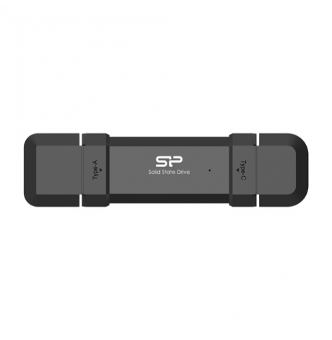 Dysk zewnętrzny SILICON POWER DS72 500GB USB-A USB-C 1050-850 MB-s Czarny