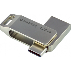 Pamięć USB GOODRAM 128GB PENDRIVE USB 3.2 Gen.1 oraz USB-C OTG Silver ODA3-1280S0R11