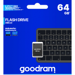 Pamięć USB GOODRAM 64GB PENDRIVE USB 2.0 black mini UPI2-0640K0R11