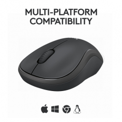 Mysz LOGITECH M240 Silent Mouse right and left-handed optical 3 buttons wireless Bluetooth grafit