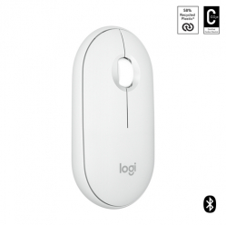 Mysz LOGITECH Pebble Mouse 2 M350s Mouse optical 3 buttons wireless Bluetooth 5.2 LE tonal white