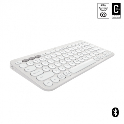 Klawiatura LOGITECH Pebble Keys 2 K380s - TONAL WHITE - US BT - N/A -973 - UNIVERSAL