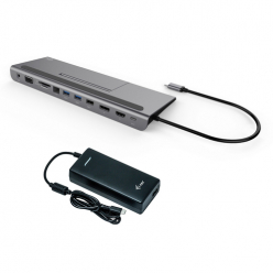 Stacja Dokująca ITEC C31FLATPLUS112W i-tec USB-C Triple  Power Delivery 85W + zasilacz USB-C 112W