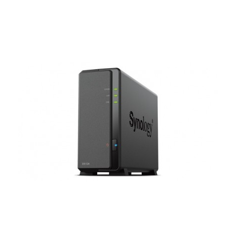 Serwer NAS Synology DS124 1x0HDD RTD1619B 1GB DDR4 1xRJ45 2xUSB 2Y