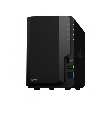 Serwer NAS Synology DS223 2x0HDD 2GB 4x1.7Ghz 1xGbE 3xUSB