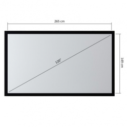 Ekran projekcyjny Maclean Ramowy 120 cali 16:9 MC-922