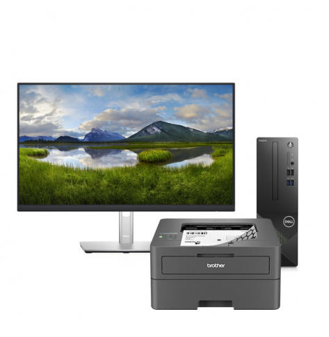 Zestaw komputer DELL Vostro 3020 SFF i5-13400 16GB 512GB SSD WIFI BT W11P 3YPS + monitor DELL P2422H + drukarka Brother HL-L2442DW