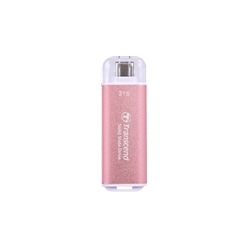 Dysk zewnętrzny TRANSCEND ESD300P 2TB External SSD USB 10Gbps Type C Pink