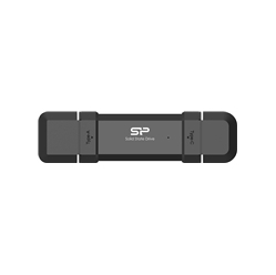 Dysk zewnętrzny SILICON POWER DS72 250GB USB-A USB-C 1050-850 MB-s Czarny