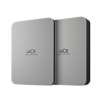 Dysk zewnętrzny LACIE Mobile Drive HDD USB-C 4TB 2.5 Moon Silver
