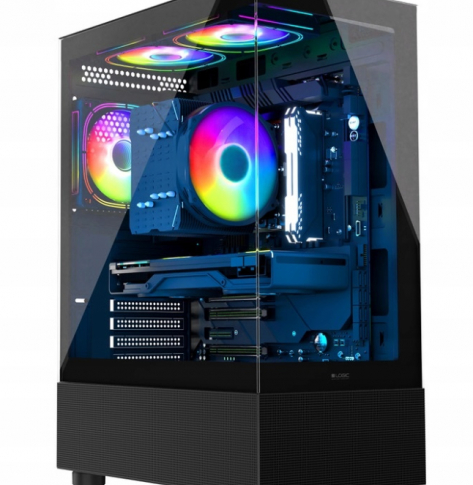 KOMPUTER GAMINGOWY - RGB LOOK GAMER RYZEN 7 5700X 32GB RTX 4060 SSD 1TB WIFI Win11