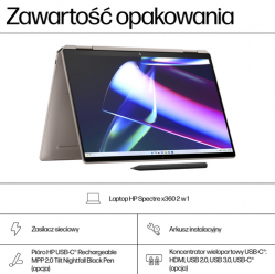 Laptop HP Spectre x360 14-eu0054nw 14 2.8K OLED Touch Ultra 7-155H 32GB 1TB W11P