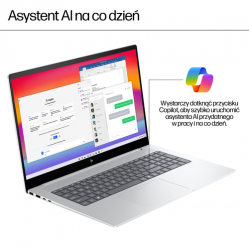Laptop HP ENVY 17-da0024nw 17.3 FHD AG Touch Ultra 7-155H 32GB DDR5 1TB W11P Glacier Silver