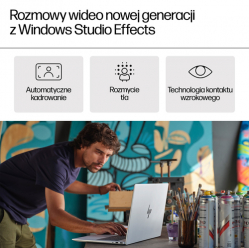 Laptop HP ENVY 17-da0054nw 17.3 FHD AG Touch Ultra 7-155U 32GB DDR5 1TB RTX3050 4GB W11P Glacier Silver