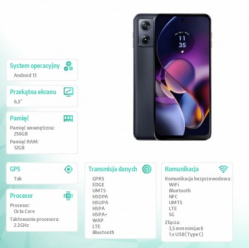 Smartfon Motorola moto g54 12/256GB Outer Space