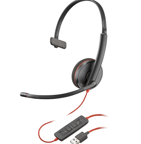 Słuchawki HP Poly Blackwire 3210 Monaural USB-A Headset