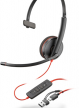 Słuchawki HP Poly Blackwire 3210 Monaural USB-C Black Headset +USB-C/A Adapter Bulk