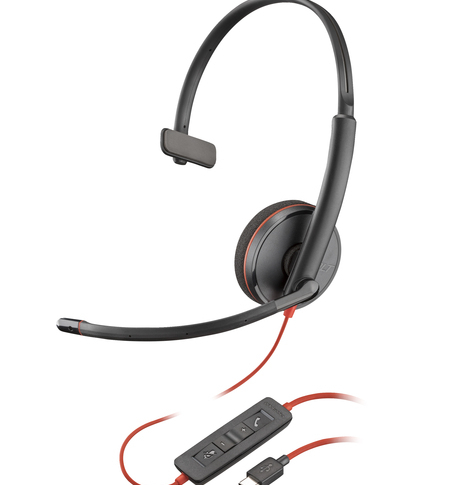 Słuchawki HP Poly Blackwire 3210 Monaural USB-C Headset